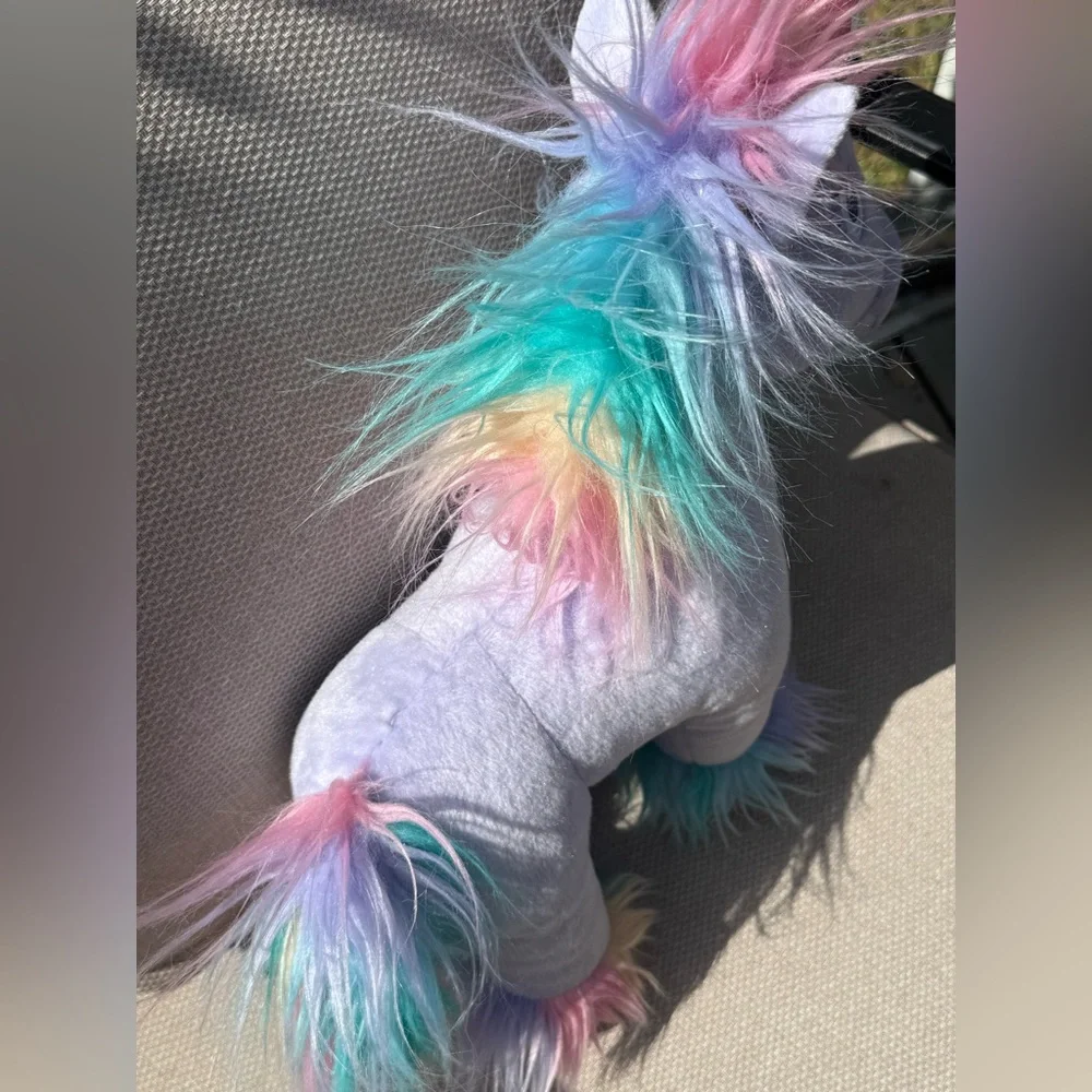 Build-A-Bear Pastel‎ Plush with Multicolor Mane Enchanted Unicorn Fairy Friend